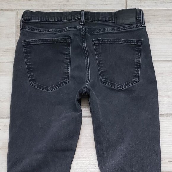 Abercrombie & Fitch Jeans Men's Athletic Skinny Stretch Open Knee Charcoal 32x34 - Picture 4 of 9